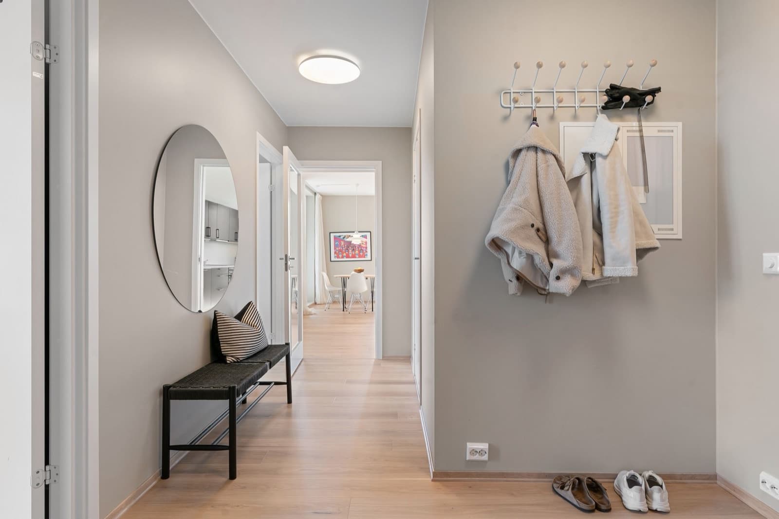 A calm, organised family home