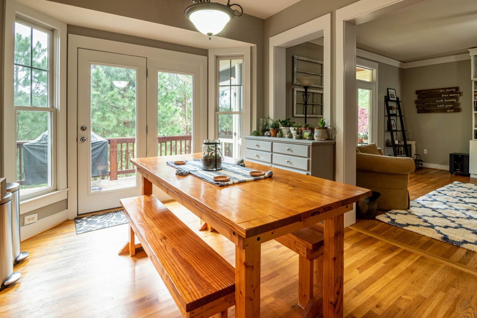 A calm, organised family home