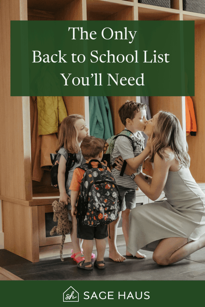 back to school list